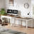 94.5" Extendable Double Writing Desk For 2 Person