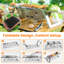 Barbecue au charbon de bois pliable en acier inoxydable pour barbecue