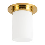 Mineral 8-in Brass Flush Mount