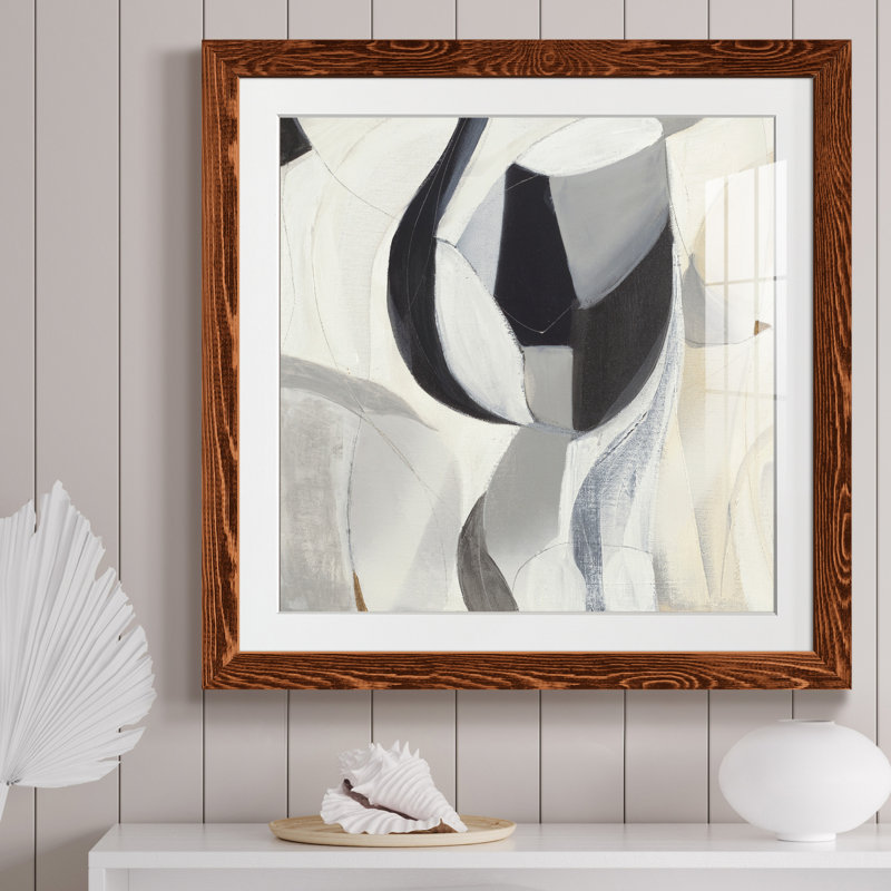 La recherche IV - Cadre photo, reproduction d'art sur papier, Papier érable, H 31,5 po x l 31,5 po x P 1,5 po