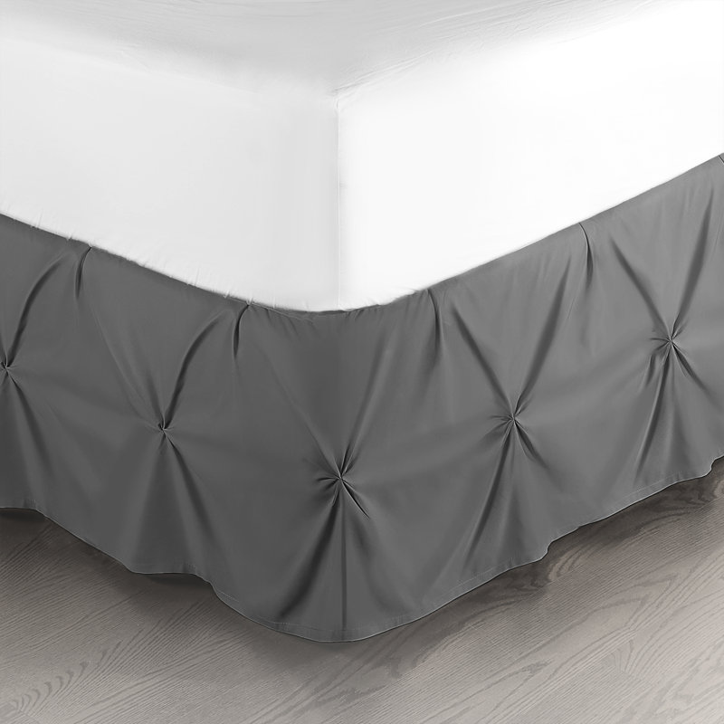 Tailored Bed Skirt, Queen, Gray
