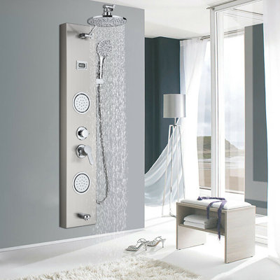 10'' Shower Panel with Adjustable Shower Head