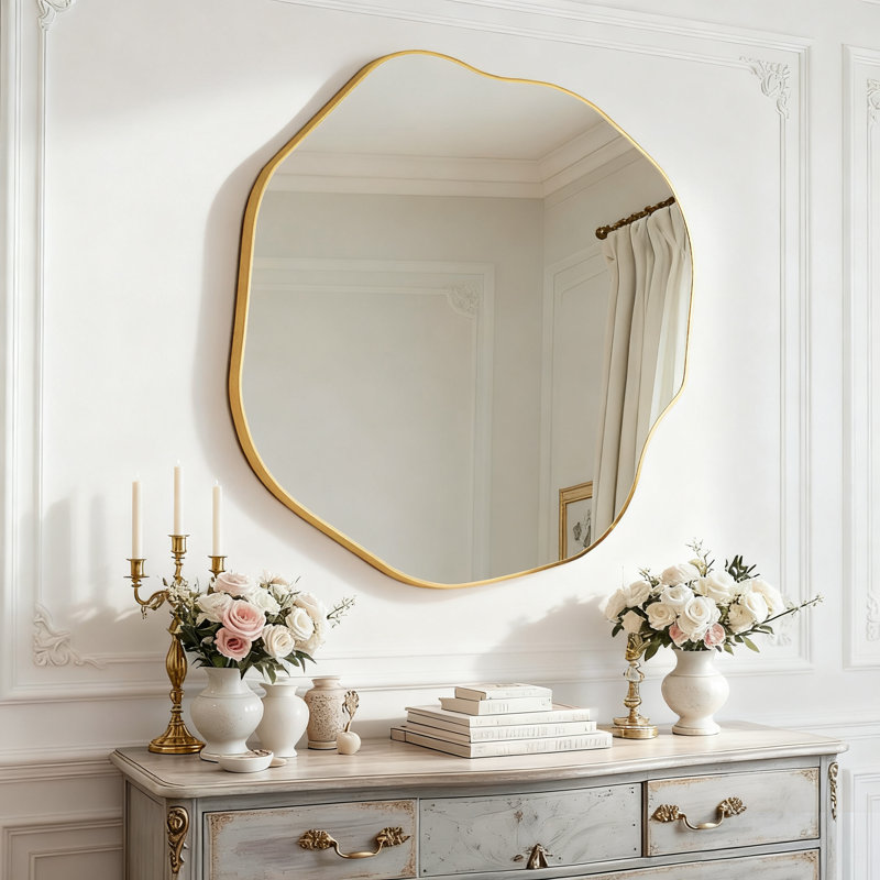 Irregular Wall Mirror Asymmetrical Mirror For Bathroom Bedroom Living Room Entryway, Decorative Modern Wall Decor, Wall Mounted Mirror