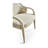 Water 19'' H Fabric Upholstered Oak Armchair