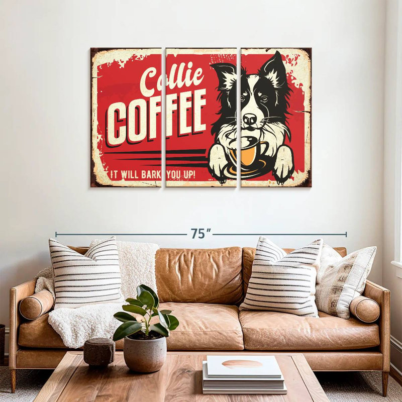 Kema Collie Coffee, 36" H x 57" W