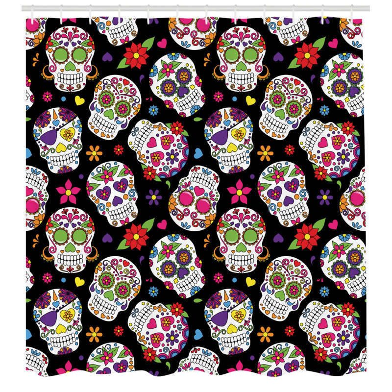 Shower Curtain with Hooks Included, 70" H x 69" W