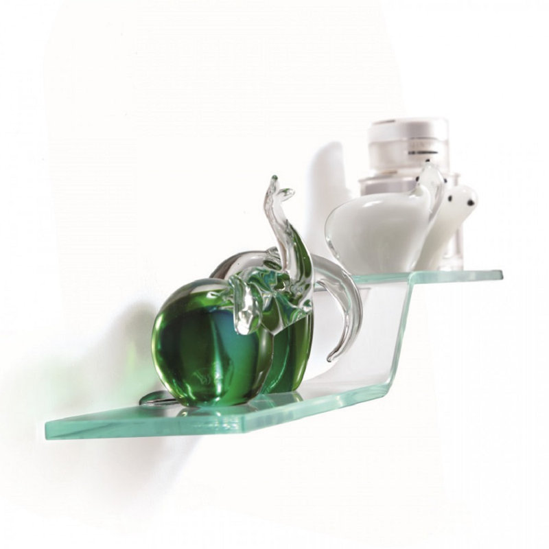 Tablette murale Poseidon, Cristal transparent