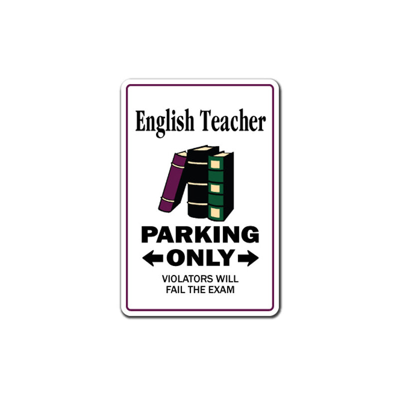 Enseigne d'enseignant anglais