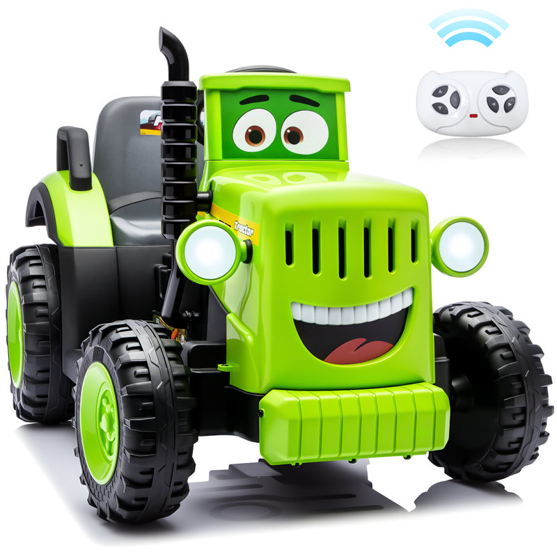 Voiture-jouet pour enfants avec volant, roues durables et conception stable pour le jeu intérieur et extérieur, Vert