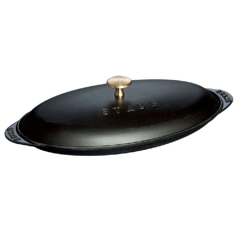 Staub Cast Iron 14.5-inch x 8-inch Covered Fish Pan