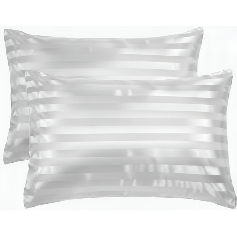 Synthea Luxurious Microfiber Pillow Covers Set of 2 - Soft, Durable & Stylish Pillowcases, White