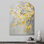 Luri - art mural asymétrique en forme de fleur de pommier, sculpture murale en métal de forme unique