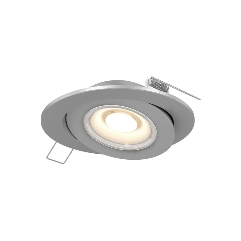Panneau lumineux à DEL 4 po, Nickel satiné