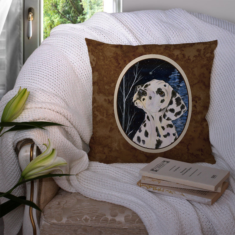 Coussin décoratif intérieur / extérieur Starry Night Dalmatian