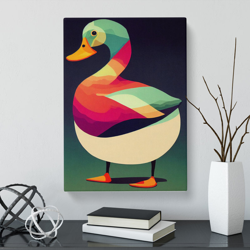 Sodus Duck Retro - Wrapped Canvas, 50cm H x 35cm W x 3cm D