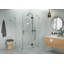 Halo 46 in. x 46 in. x 78 in. 90-degree Fully Frameless Glass Hinged Shower Enclosure-1821587002