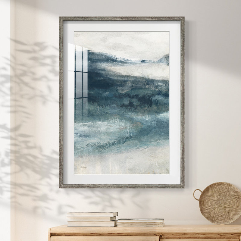 Private Inlet I -Framed Print, Distressed, 25.5" H x 17.5" W