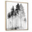 «Black and White Tall Pine Tree Forest», reproduction d'art sur toile Nature-557112897-557112896-557112891