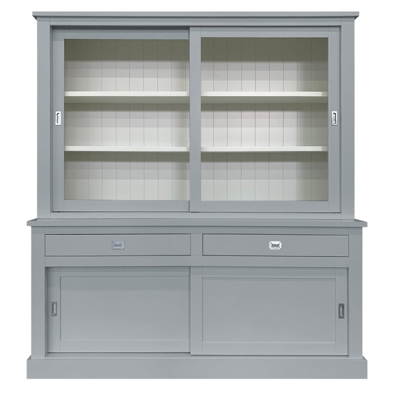 Antione Display Cabinet, Window Grey 