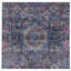 Hand Knotted Wool Area Rug in Silver