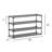 40 Pair Stackable Shoe Rack