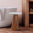 Aaleeyah Natural Wood Side Table