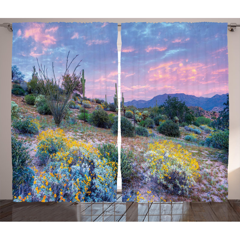 Semi Sheer Curtain Pair, 54" W x 96" L