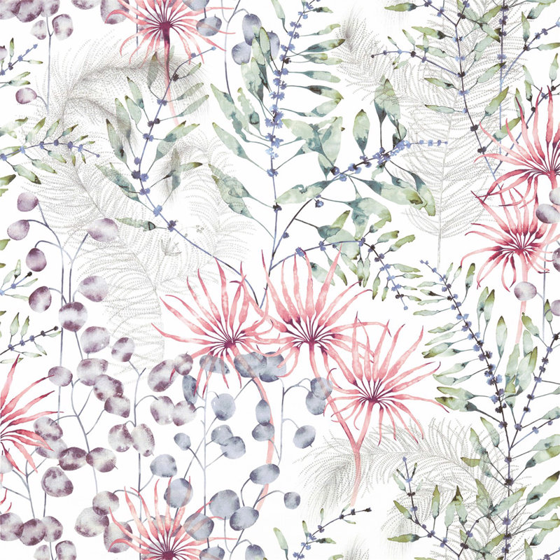 Postelia Fabric, Berry/Heather