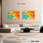 Avery orange et bleu abstrait-106801813