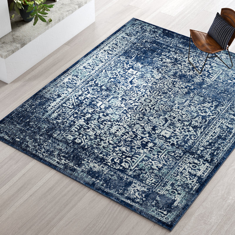 Guidi Oriental Area Rug, Rectangle 6'7" x 9'
