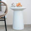 Table d'appoint d'extérieur H 24 po MGO Terrazzo, blanc