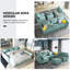 Canapé modulaire rembourré en U avec siège et rangement-71563765