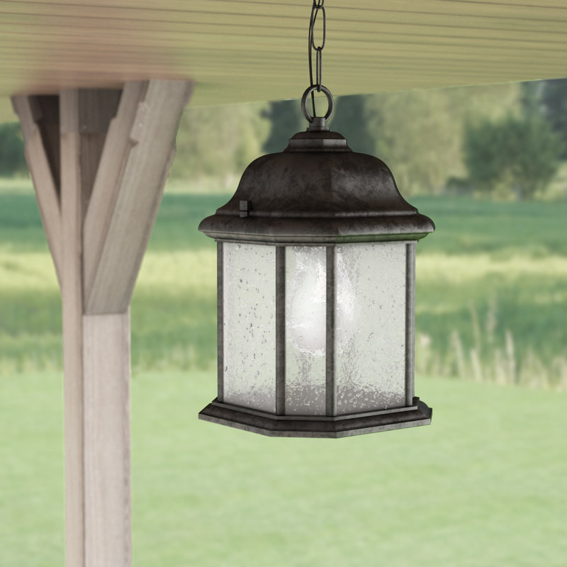 Kent One Light Outdoor Semi-Flush Convertible Pendant from Generation Lighting 