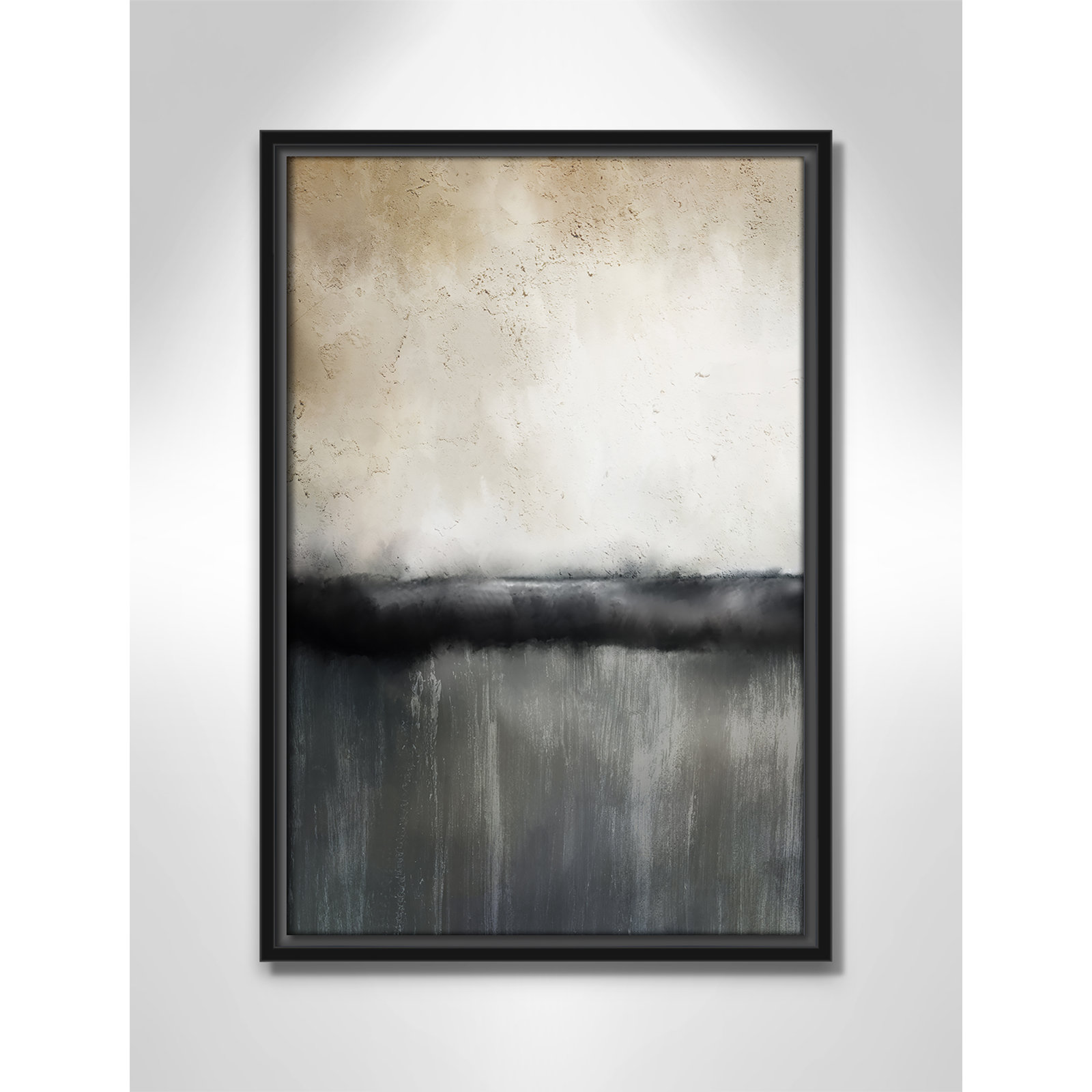 Sunset by Kimberly Allen Print, Picture Framed Canvas, 19.5" H x 13.5" W, Black