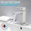 Robinet pour salle de bain à poignée simple à arc bas et monocommande Waterfall-100210719-100210718