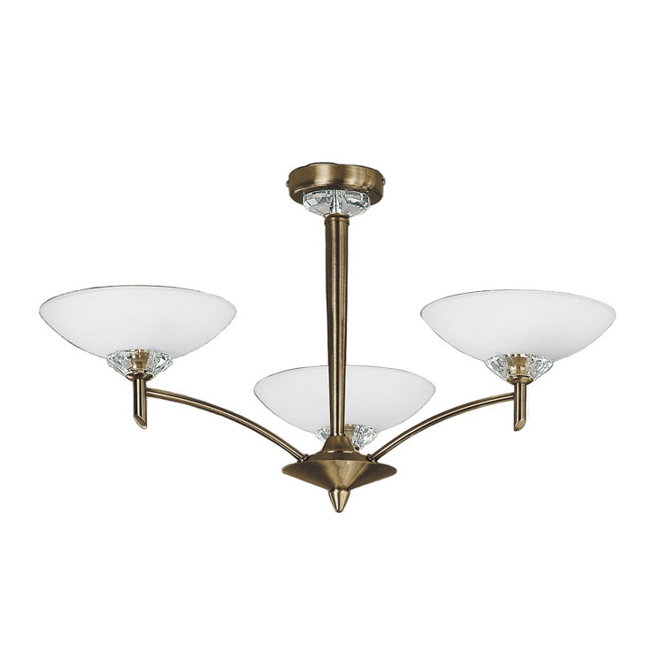 Richelieu 3-Light Shaded Chandelier