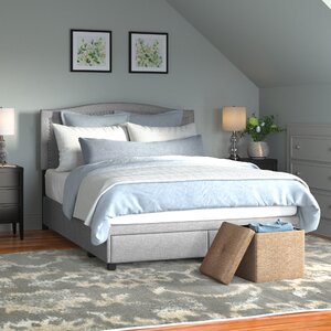 Parkville Upholstered Low Profile Storage Platform Bed