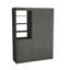Armoire Kenya avec porte double, trois tiroirs, tablette à 3 niveaux et double tringle-5552263