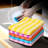 5Pcs Kitchen Dining Striped Wash Towel Absorbent Square Microfiber Dishcloths