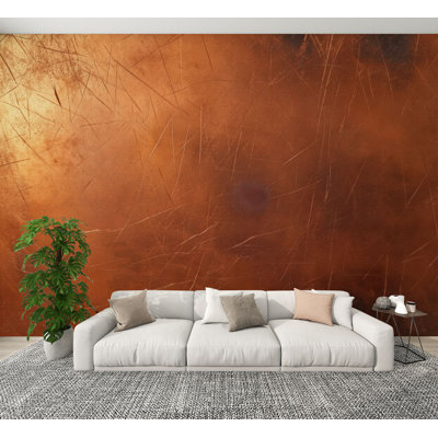 Peel and Stick Wallpaper Copper surface sunlight Wall Murals 100"H x 144"W Removable PVC Wall Paper Self-Adhesive Wall Decor for Bedroom Living Room Home Office