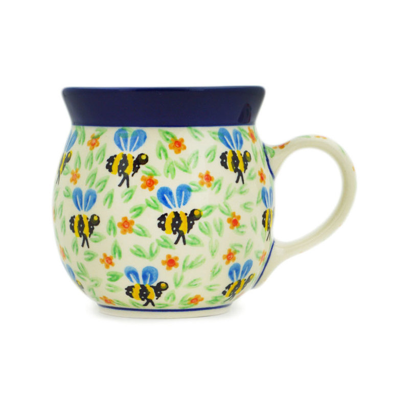 Tasse à bulles en grès poli 8 oz - Honey Bee