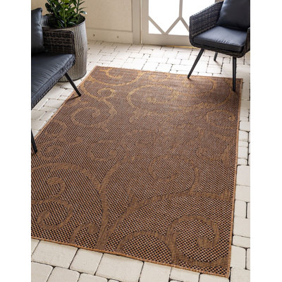 Contemporary Veranda Area Rug Mushroom Colour