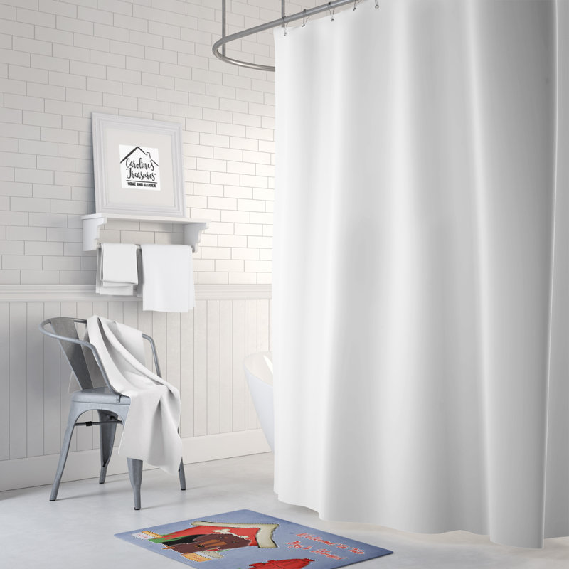 Tapis pour salle de bain en mousse à mémoire de forme teckel dog house, Chocolat