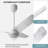  3 - Blade Smart Ceiling Fan with Remote Control and Light Kit Included-1736141172-1735235069