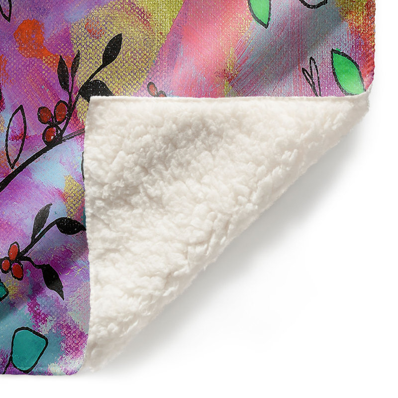 Couverture sherpa douce pour le branchement, l 51 po x L 60 po