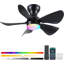 Ventilateur de plafond encastré avec lumière et télécommande / app-2022488741-2022488746