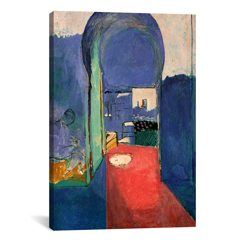 «Entrance to the Kasbeh, 1912» par Henri Matisse, reproduction d'art sur toile tendue, H 40 po x l 26 po x P 0,75 po