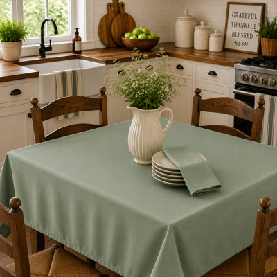 52"x52" Sq. Olive Green Tablecloth