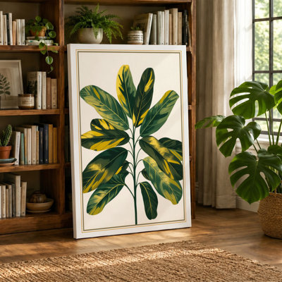 Variegated Specimen Botanical - Wrapped Canvas
