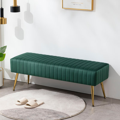 Rodjanae Velvet with Upholstery Bench